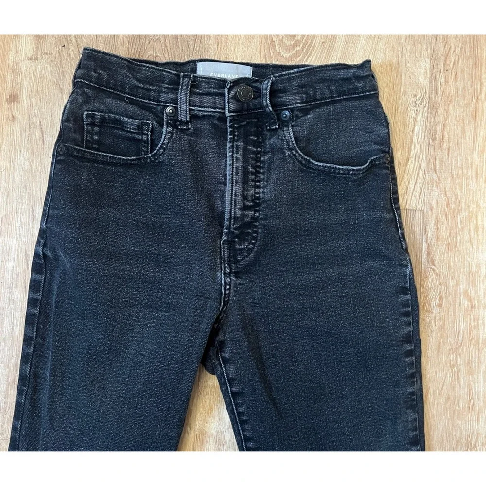 Everlane High‎ Rise Skinny Authentic Stretch Jeans Womens Size 27 Black